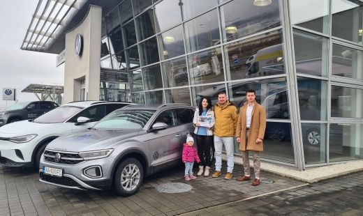 Výhercovia súťaže s Volkswagen T-Roc v Ždiari