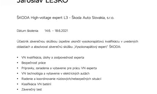 Servis získal najvyššiu certifikáciu L3 na opravu autobatérií