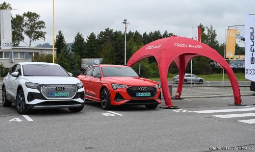 Zákazníci si vyskúšali jazdu na prémiových Audi e-tron vozidlách